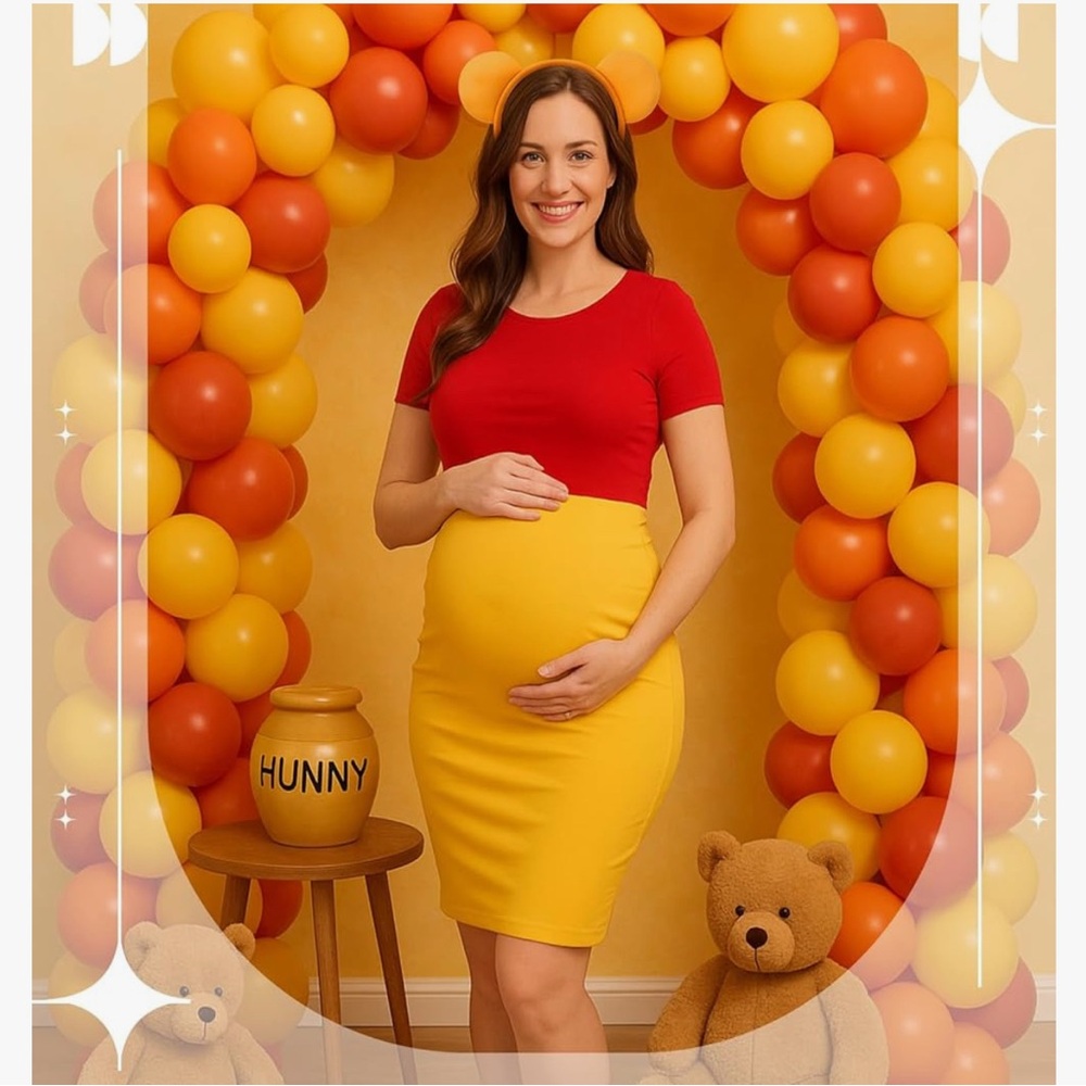 Pooh Bear Maternity Costume
